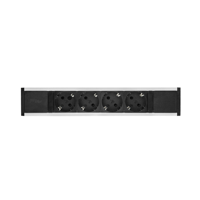 Stekkerblok Filex Block 4 Aluminium (Nieuw)