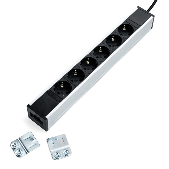 Stekkerblok Filex Block 6 Aluminium (Nieuw)