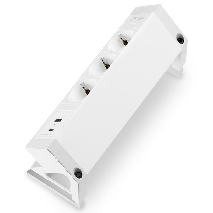 Power Desk Up 3 stroomingangen 1 USB-A+C ingang Wit (Nieuw)