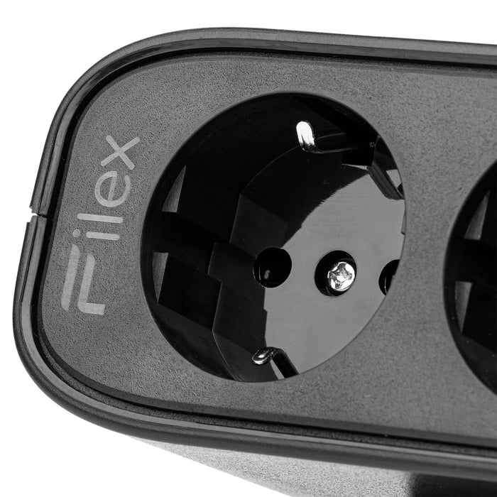 Power Desk Up EP65 2 stroom 1 USB-A+C Zwart (Nieuw)