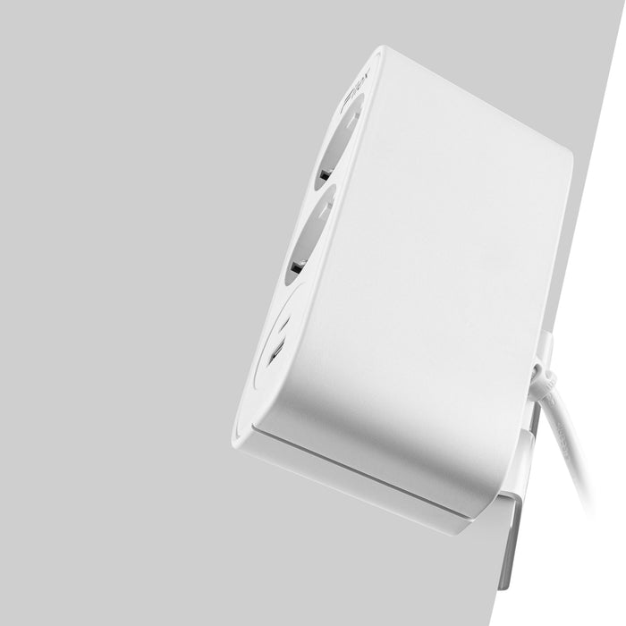Power Desk Up EP65 2 stroom 1 USB-A+C Wit (Nieuw)