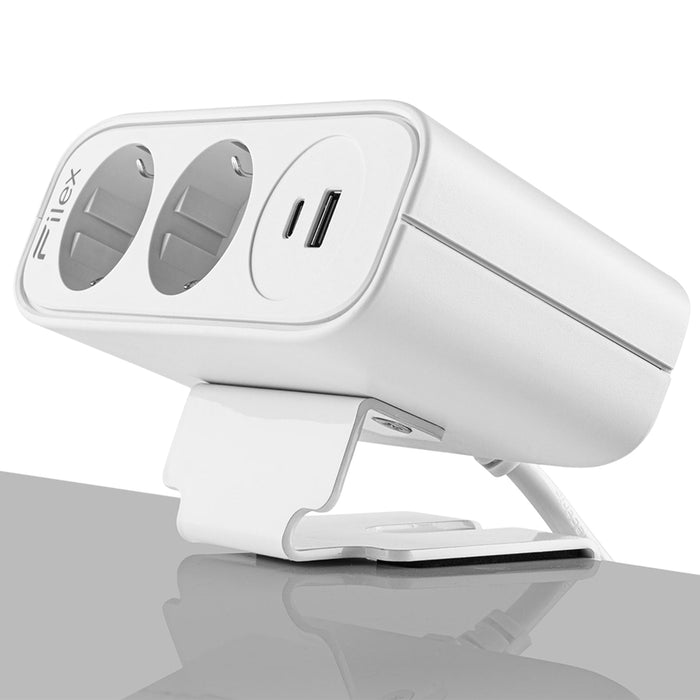 Power Desk Up EP65 2 stroom 1 USB-A+C Wit (Nieuw)