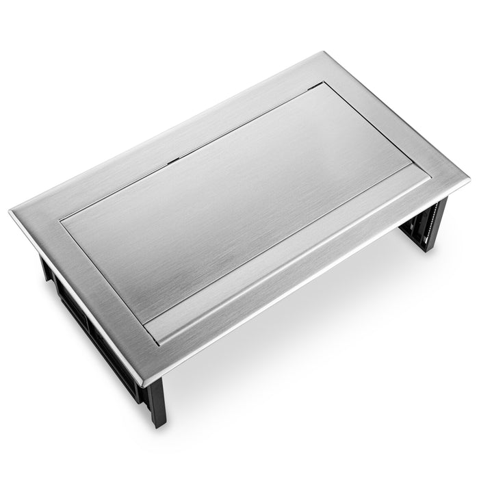 Power Desk In 2 stroom 2 USB-A ingang 1 Keystone RVS (Nieuw)