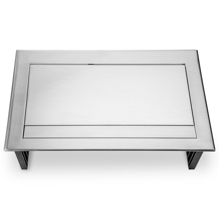 Power Desk In 2 stroom 2 USB-A ingang 1 Keystone RVS (Nieuw)