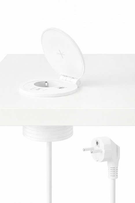 Power-Spot Wit 1 Stroomingang + 1 USB Ingang (Nieuw)