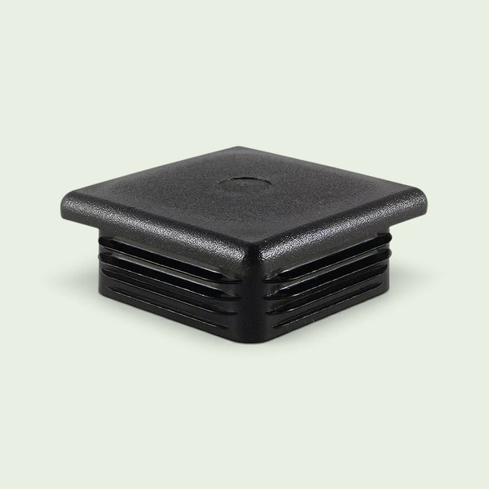 Insteekdop vierkant, zwart, 35 x 35 x1.0-2.0 mm