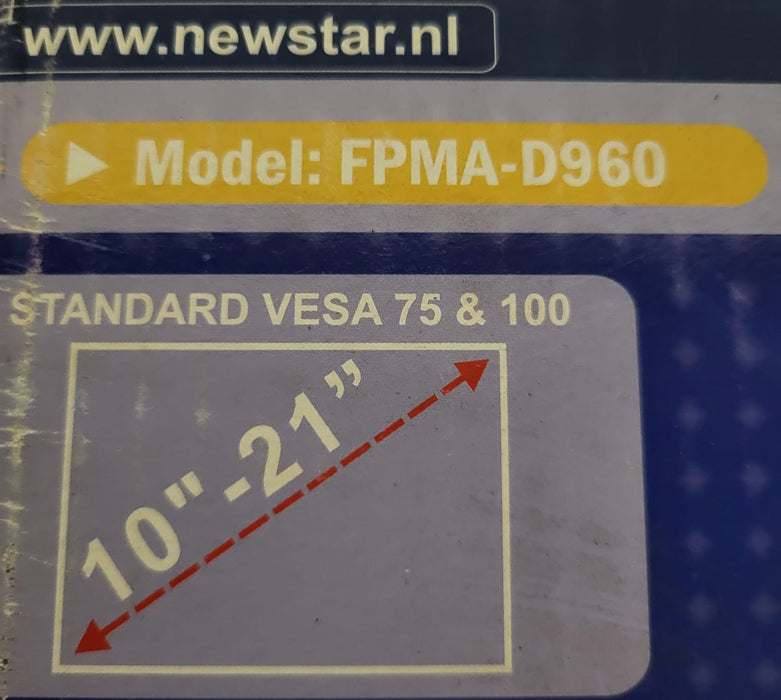 Newstar FPMA-D960 monitorarm, zwart. NIEUW IN DOOS!!