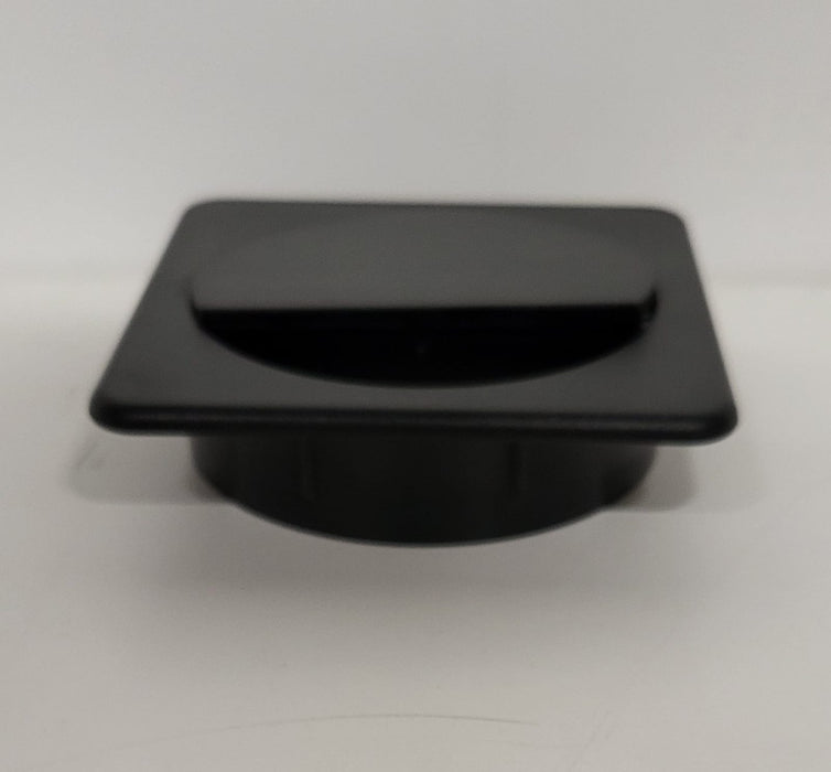 Kabeldoorvoer	, zwart kunststof, H 22 mm, diameter 80 mm