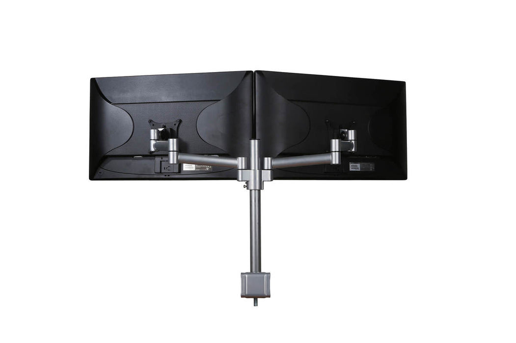 Monitorarm Pro voor 2 schermen Aluminium (Nieuw)