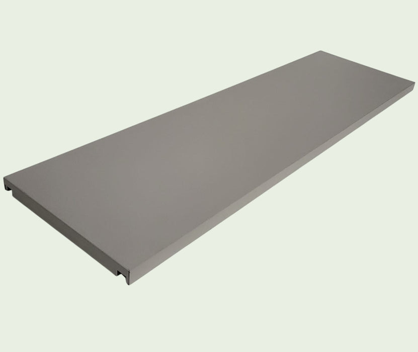 legbord, grijs staal, L x D x H 117 x 35 x 3 cm