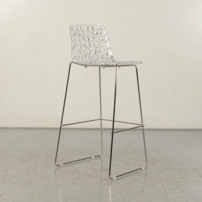 IGAP Spider barkruk, transparant, B x D x H 41 x 41 x 98 cm