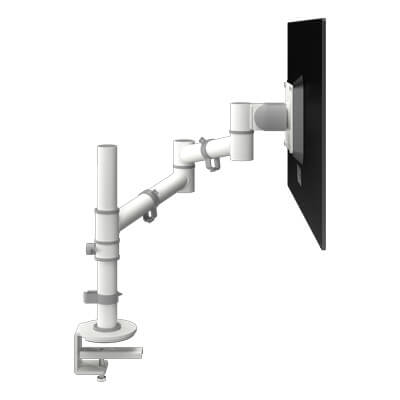 Single monitorarm,,Dataflex Viewgo 120, Wit, Vesa 70/100 mm
