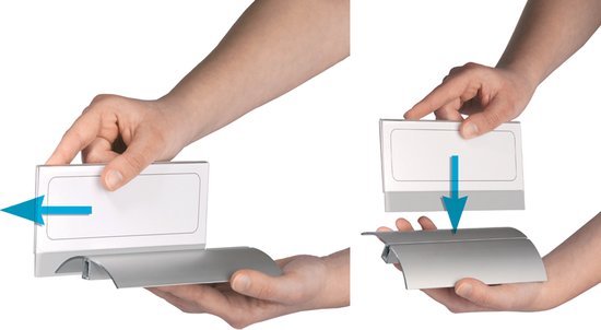 Durable de Luxe, tafelnaambord, Alu / Acryl, 61 x 210 mm