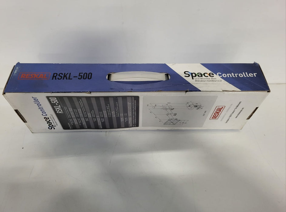 Monitorarm, Reskal Space Controller RSKL-500, zilverkleurig.