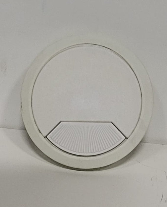 Kabeldoorvoer	, kunststof wit, H 22 mm, diameter 80 mm