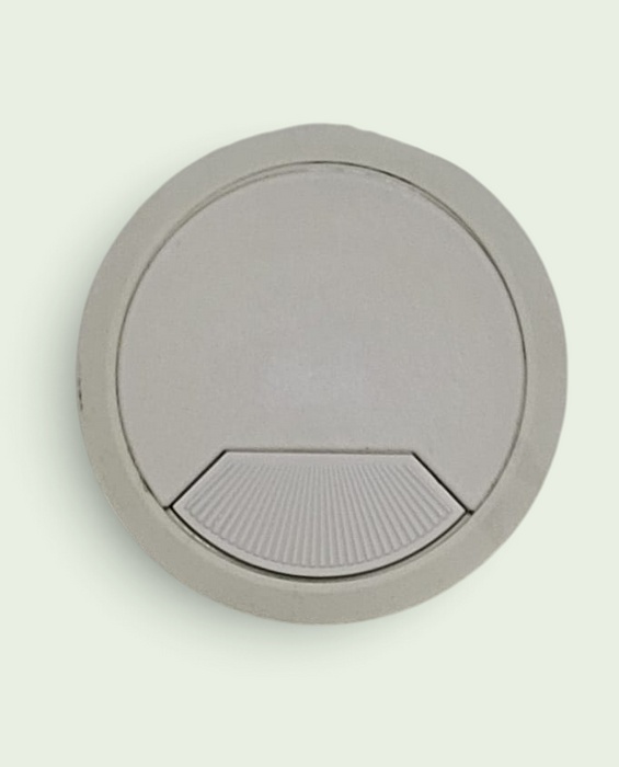 Kabeldoorvoer	, kunststof wit, H 22 mm, diameter 80 mm