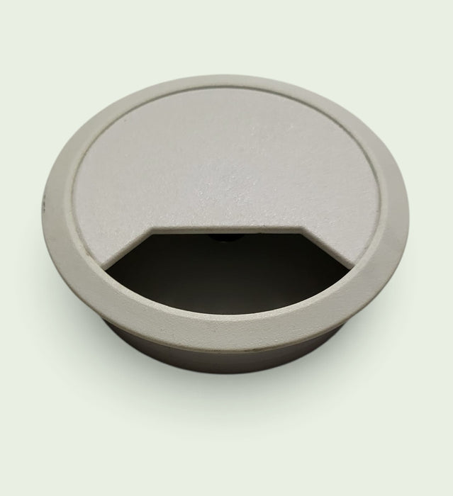Kabeldoorvoer	, kunststof wit, H 22 mm, diameter 80 mm