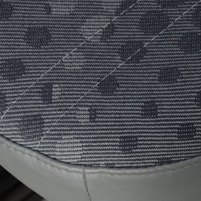 Duo autozit / werkplaats bank (Ford Transit bus), grijs, gelast op stalen balk