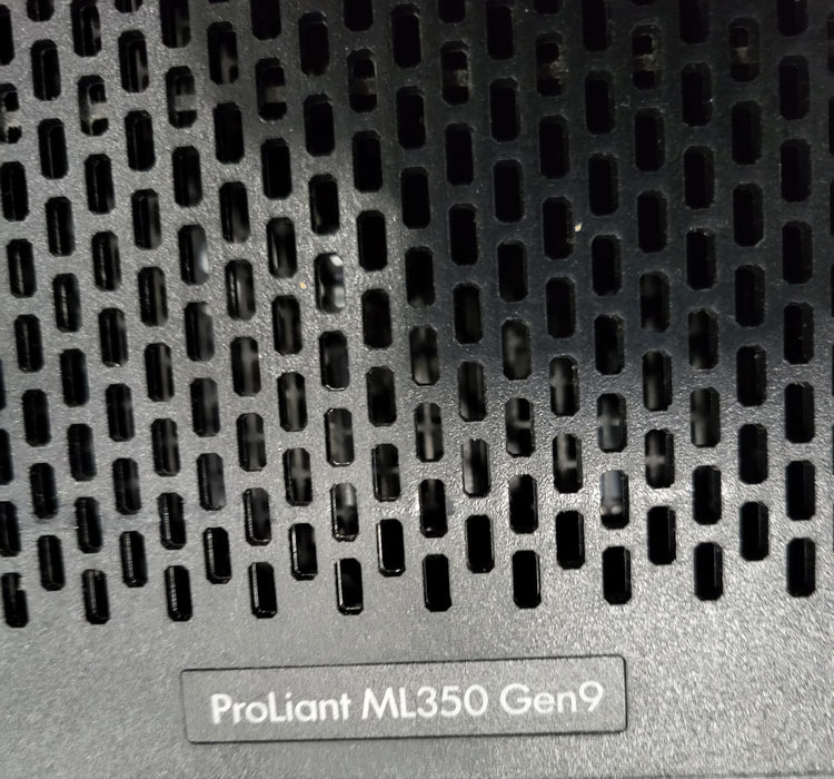 HP ProLiant ML 350 gen.9 tower server, Zwart, 22 x 77 x 46 cm, incl. stands / voeten.