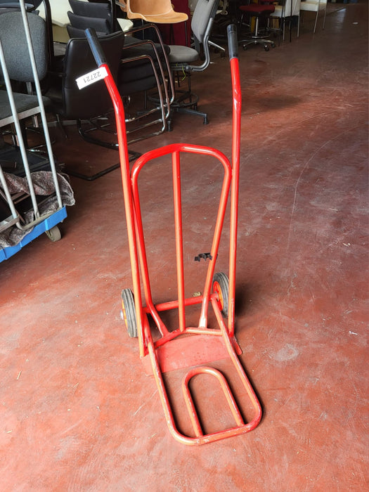 Steekwagen met inklapbare scherp, rood