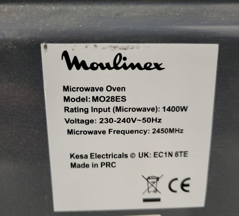 Magnetron Moulinex, MO28ES, RVS, B x D x H 54 x 40 x 29 cm