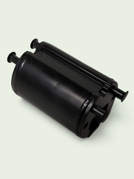 Ahrend 500 koppelstuk balk, zwart, L 11,7 cm / dia.6,5 cm.
