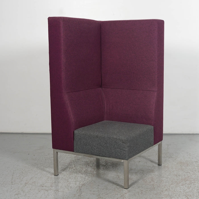 Treinbank Palau - Paars - Antraciet - 74 x 74 cm