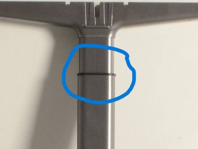 Beschermring Ahrend Mehes poot, zwart, ovaal, tbv HV poot