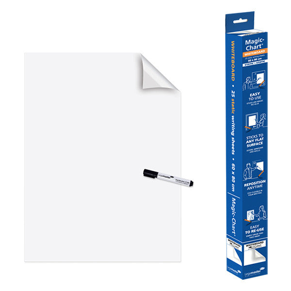 Legamaster whiteboard folie, 25 sheets 60 x 80 cm