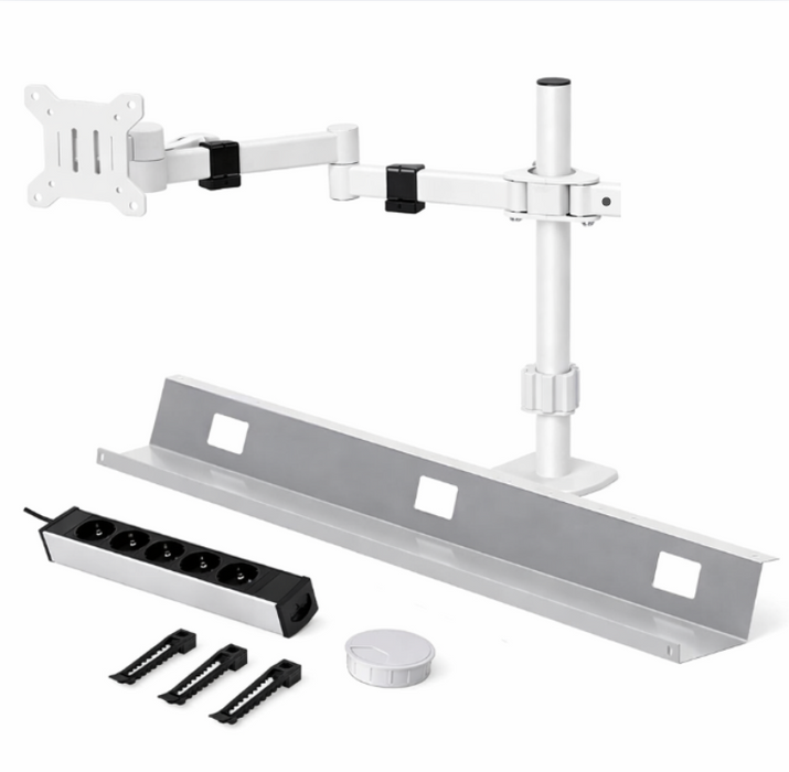 Kabelmanagementset Cleandesk Basic Pro Wit (Nieuw)