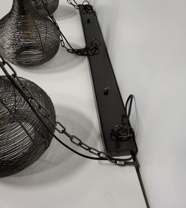 Hoyz Hanglamp Wire Kegel hanglamo, nikkel, 115 x 29 cm