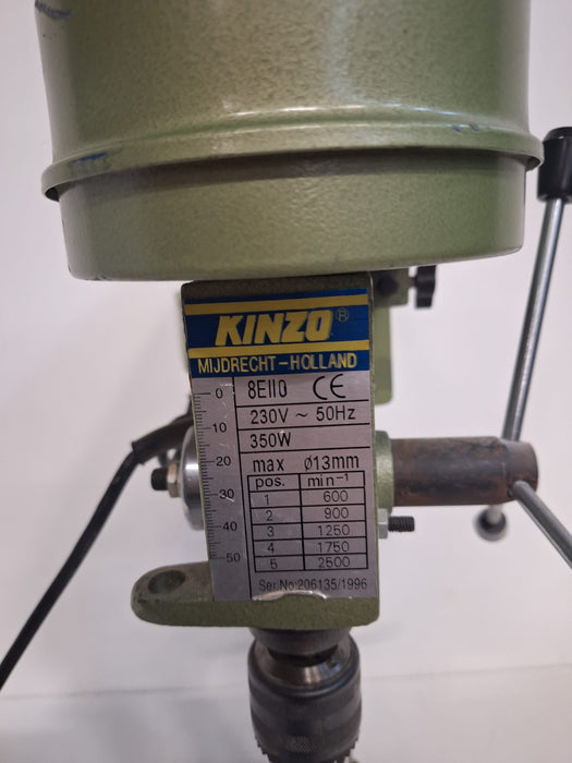 Kinzo 8E110 kolomboormachine, groen, max. 13 mm