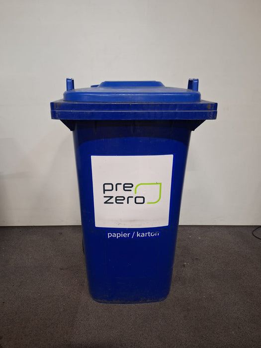 Papiercontainer, sticker Pre Zero, blauw, 240 liter