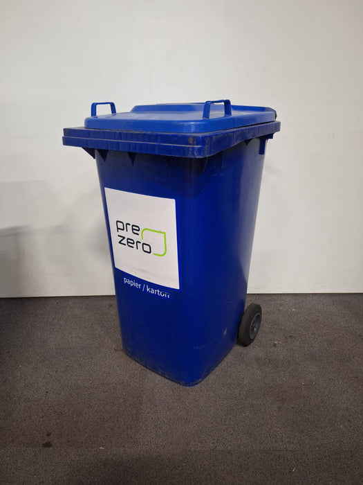 Papiercontainer, sticker Pre Zero, blauw, 240 liter