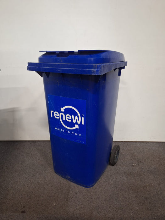 Papiercontainer, sticker Renewi, blauw, 240 liter