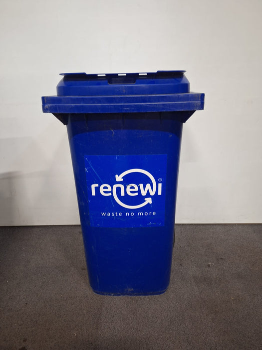 Papiercontainer, sticker Renewi, blauw, 240 liter