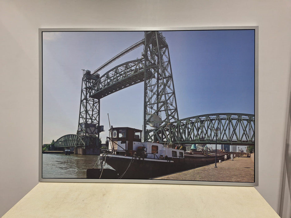 Poster "de Hef" te Rotterdam, in aluminium frame, B x H 140 x 100 cm