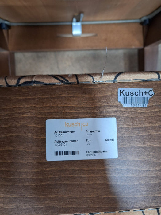 Kusch & Co Luca kantinestoel, bruin/geel