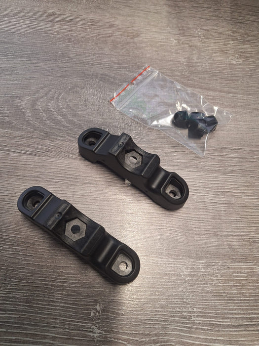 Rugrubbers Rohde & Grahl duoback zwart (Nieuw)