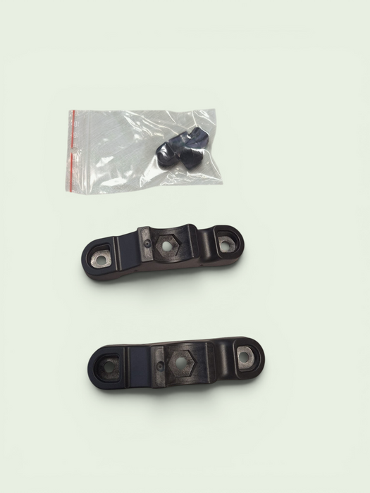 Rugrubbers Rohde & Grahl duoback zwart (Nieuw)