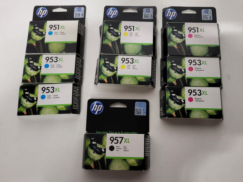 HP inktcartridges, 1 partij, div. kleuren