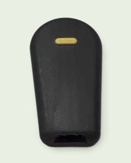 HAG pal, zwart, geel knopje