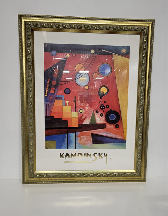 Kandinsky, reproductie in vergulde lijst, B x H 75 x 95 cm