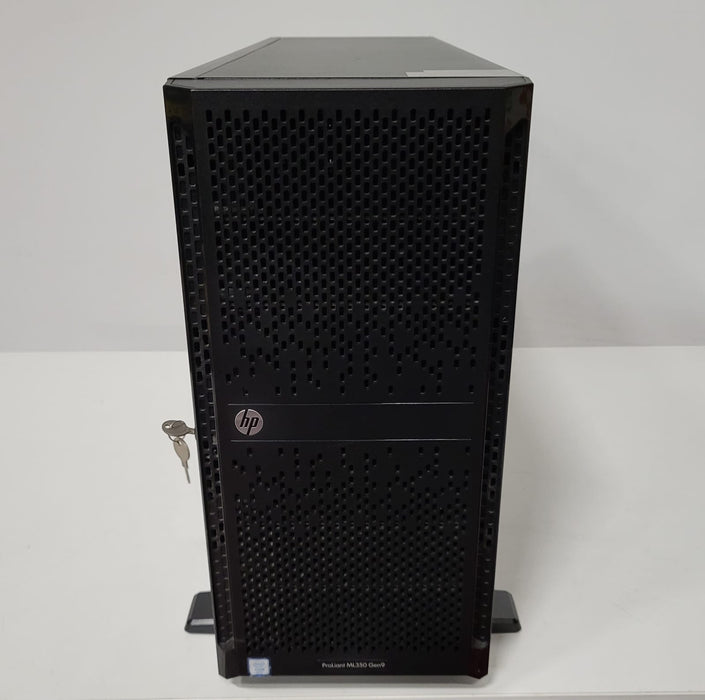 HP ProLiant ML 350 gen.9 tower server, Zwart, 22 x 77 x 46 cm, incl. stands / voeten.