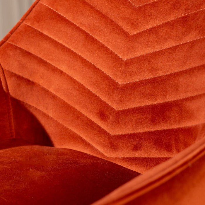 Bronx71 Philadelphia barkruk, koper velvet, B x H 52 x 70/83 cm