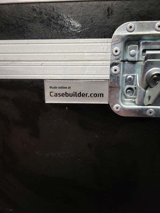 Flightcase Casebuilder op wielen, Zwart, B x D x H 105 x 65 x 73 cm