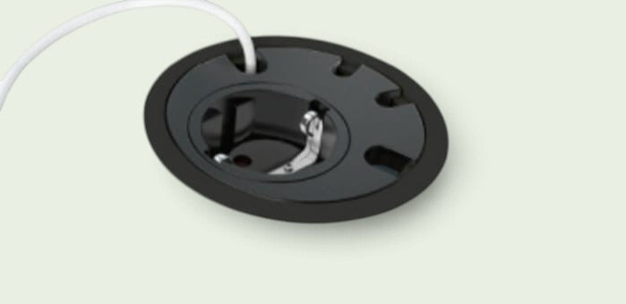 Bachmann Loop In, kabeldoorvoer, zwart