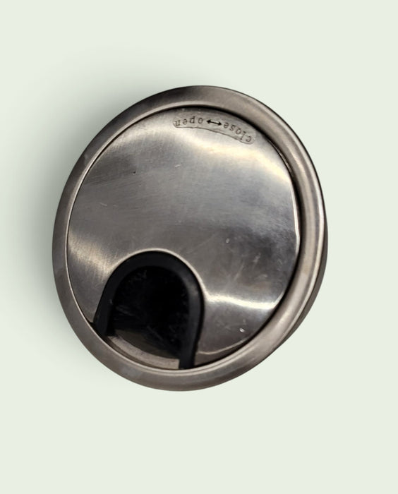 Kabeldoorvoer	, RVS, H 22 mm, diameter 80 mm