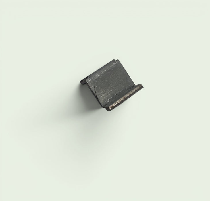 Legbordhaakje voor kast, aluminium, per stuk