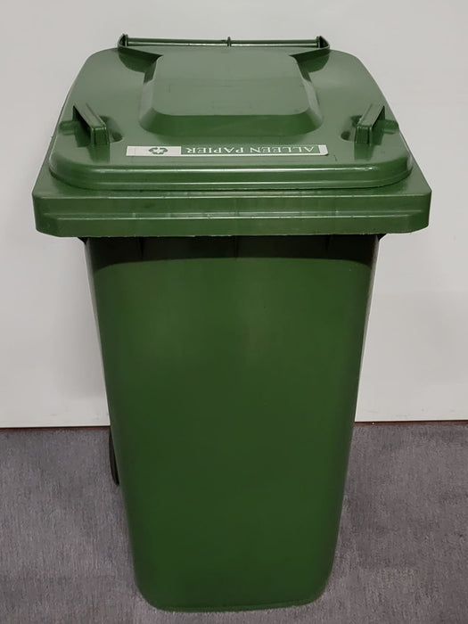 Papiercontainer / afval, groen, 240 liter, 110 x 58 x 74 cm